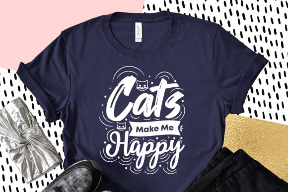 Cat Make Me Happy, Cat Svg