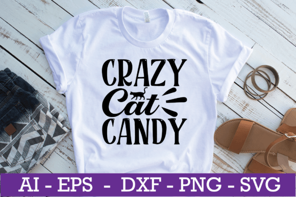 Crazy Cat Candy SVG Design